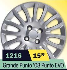 LOT DE 4 ENJOLIVEURS 15'' POUR FIAT GRANDE PUNTO EVO 2008 08 741.15
