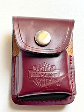 Etui cuir briquet tempete format  zippo HARLEY motor cycles moto motard ceinture