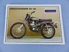 PANINI SUPER MOTO de 1975 HARLEY-DAVIDSON SX 125 # 71 , autocollant aufklerber