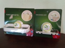 PORTE SERVIETTE ET PORTE BROSSE A DENT QUIET COLOR