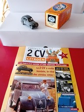 1/43 Citroën 2cv AZL 1956 malle bombée avec boîte et fascicule 1 hachette norev