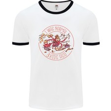 T-Shirt Ringer Pour Homme, J'étais Normal Il Y A Trois Enfants