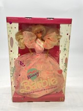 Barbie 1990,   HAPPY Birthday Fabriqué en Malaisie  NRFB