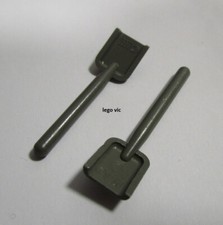Lego 3837 x2 Shovel Dk Gray