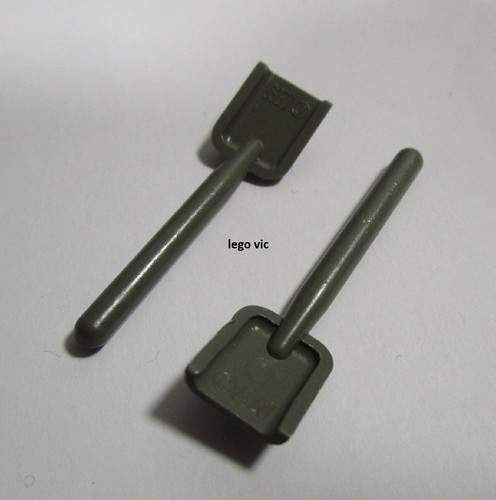 Lego 3837 shovel gray - shovel, dk