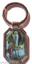 MAGNIFIQUE PORTE CLEF DE NOTRE DAME DE LOURDES BENIE A LA GROTTE 