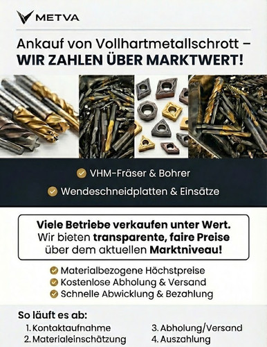 Vhm schrott fraise foret - vhm, schrott,
