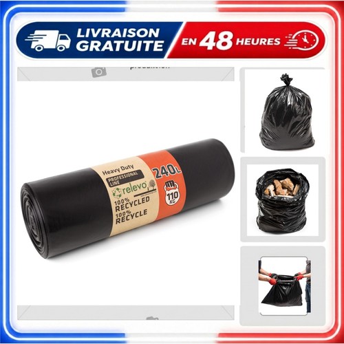 Sacs poubelle noirs 240 - sacs-poubelle,