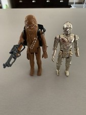 Star Wars Vintage Trilogo 1983 C-3P0 Removable Limbs + Chewbacca