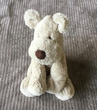 Peluche Doudou Chien beige crème marron coeur blanc Teddy Cream Teddykompaniet
