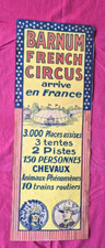 CIRQUE  ; BARNUM  FRENCH
