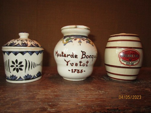 Lot moutardiers anciens - de, 3