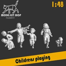 1:48 - Figurines - Enfants jouant by modelkit.fr