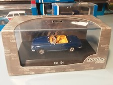 fiat 124 cabriolet  bleu 1/43 starline models ...