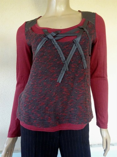 Pull mado les autres rouge - pull,