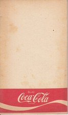 ancien Petit Carnet facture - COCA COLA