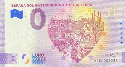 Billet euro espana sol - 0,
