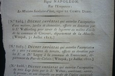 CIRCOURT EN MOSELLE LOGEMENT DU MAITRE D'école décret de Napoléon 31 juil 1812