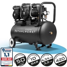 STAHLWERK Compresseur d'air ST 510 PRO, 10 Bar, réservoir 50 l, 69 dB, Brushless