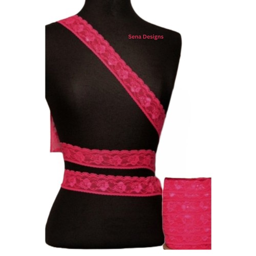 Chaud rose floral - rose, bordure