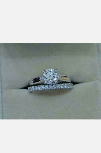 Moissanite rond 14k - moissanite,