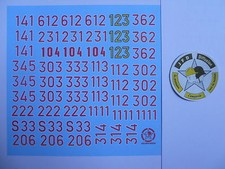  SOLIDO MILITAIRES PLANCHE DE DECALCOMANIES CHARS ALLEMANDS 2 1/50