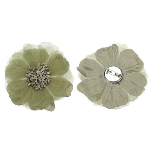 Broche tissu fleur 2 - fleur, de
