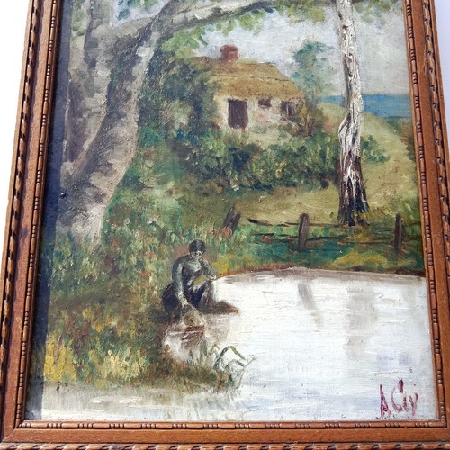 Tableau peinture ancienne - , 19e
