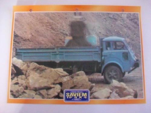 Carte fiche camion - camion, travaux