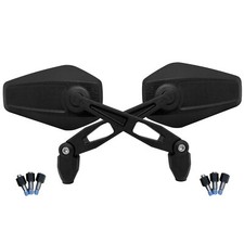 MF3244 Rétroviseurs Noirs Universels Homologués Pour Moto Scooter Quad