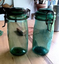 Lot de 2 bocaux vintage