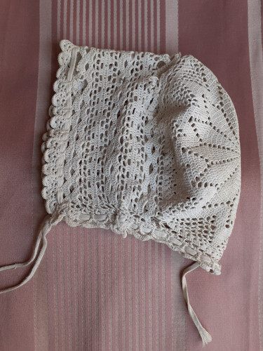 Bonnet bébé 1900 ouvrage - bonnet,