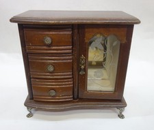 Meuble commode en bois pour vêtements & bijoux de poupée idéal BARBIE circa 1930
