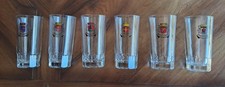 6 Verres Villes Rouge PASTIS DUVAL Vintage Valence Alès Baux Nice Manosque Nimes
