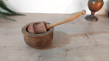 Mortier pilon en bois -