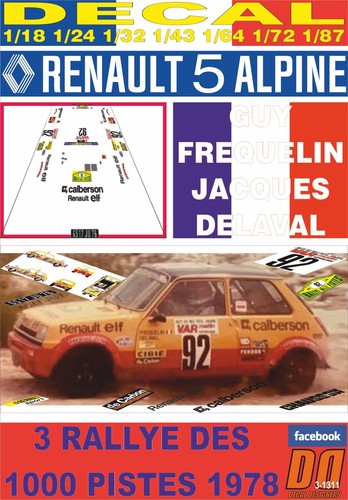 Decal renault alpine - 5,