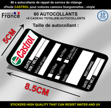 60 x autocollants de rappel de