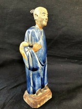 Ancien Chinois Porcelaine Début 19th Siècle Chinois Figurine