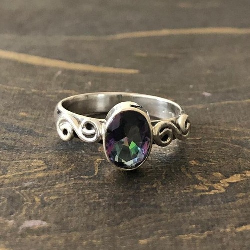 Topaze mystique 925 bague - 925,
