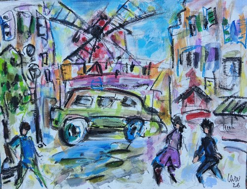 Moulin rouge pastels - rouge, ",pastels