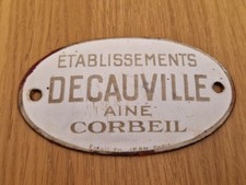 Plaque émaillée Decauville