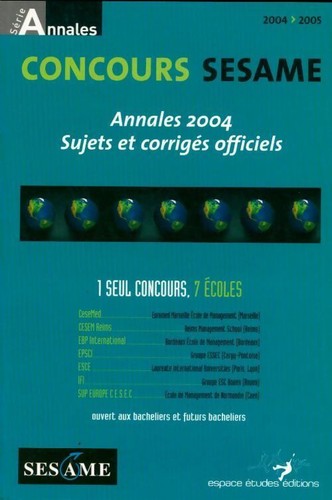 Concours sesame annales - sesame, :