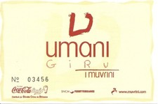 RARE / TICKET BILLET CONCERT - I MUVRINI : LIVE A St FLORENT FRANCE CORSE - 1998