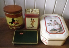 Lot 4 Anciennes Boites métal