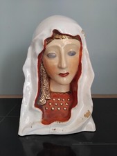 Buste de vierge en faïence