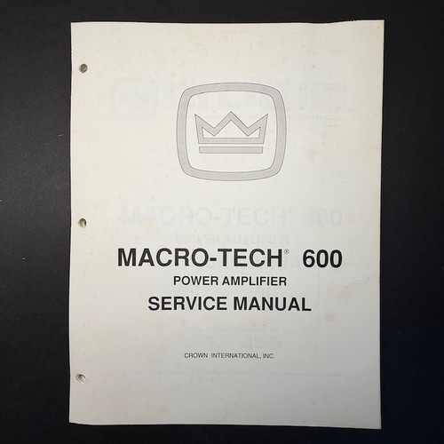Vintage crown macro tech 600 - crown,