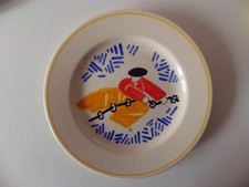 Rare assiette en Faïence de la fab QUIMPER  signée Olivier Lapicque