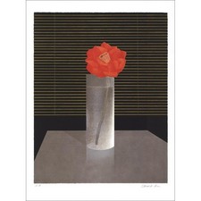 GARCIA-FONS Pierre - Lithographie originale "La fleur rouge" 61x45cm