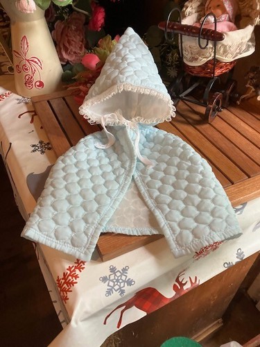 Burnous avec capuche bleu - burnous,