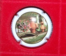 1 Plaque de muselet de champagne Rigot JM jardin